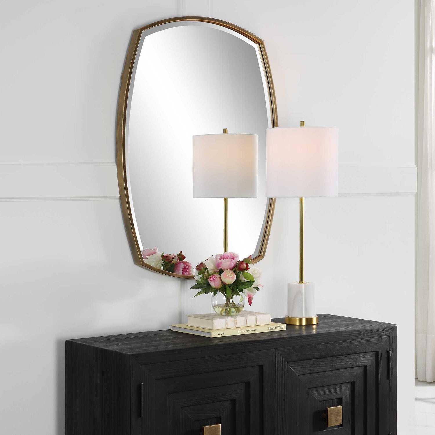 UTTERMOST Varenna Aged Vanity Mirror - Mirrors