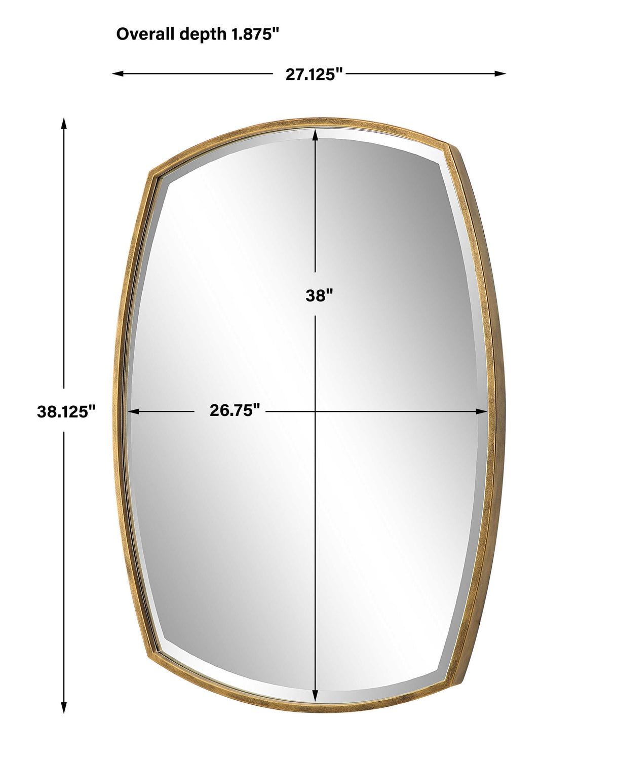 UTTERMOST Varenna Aged Vanity Mirror - Mirrors
