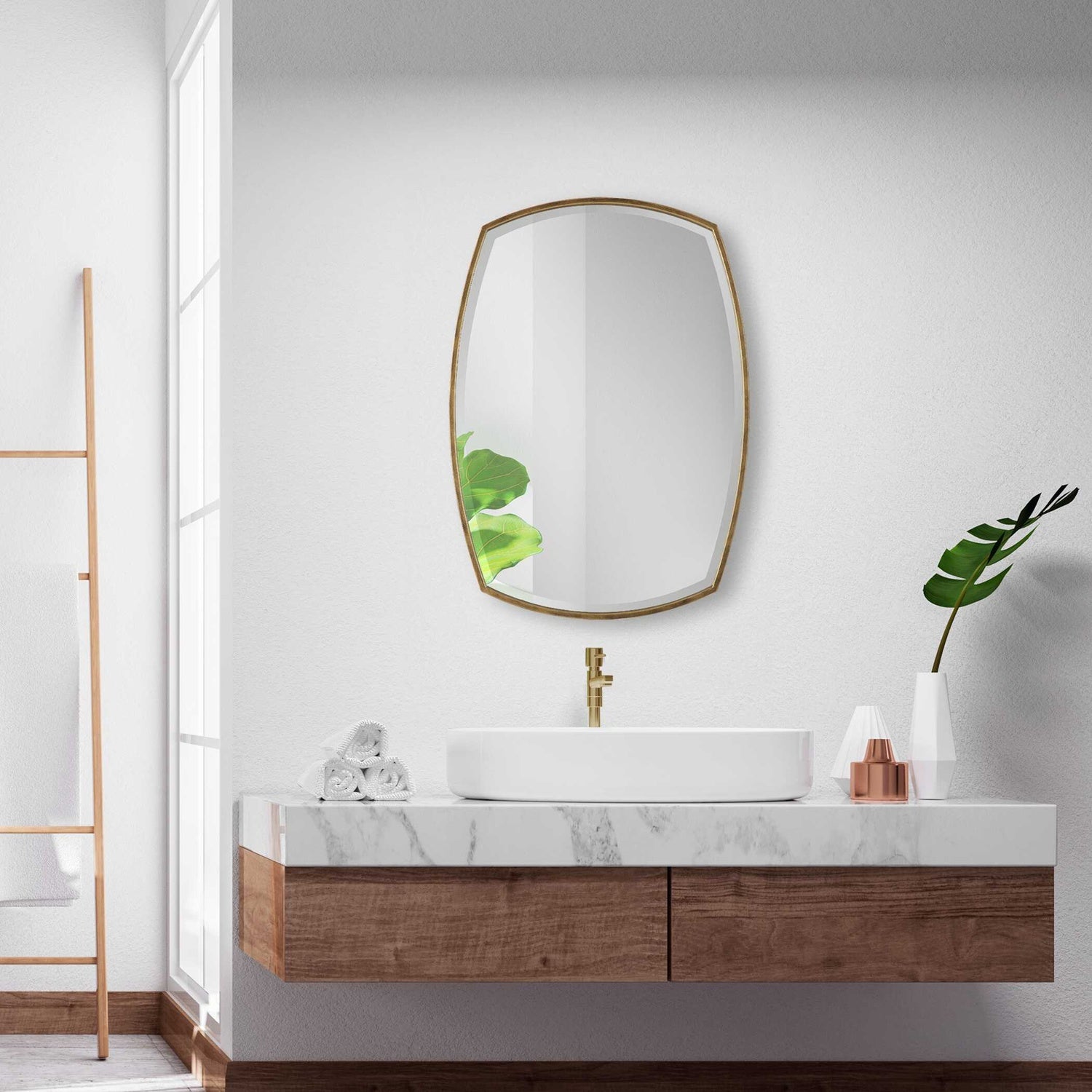 UTTERMOST Varenna Aged Vanity Mirror - Mirrors