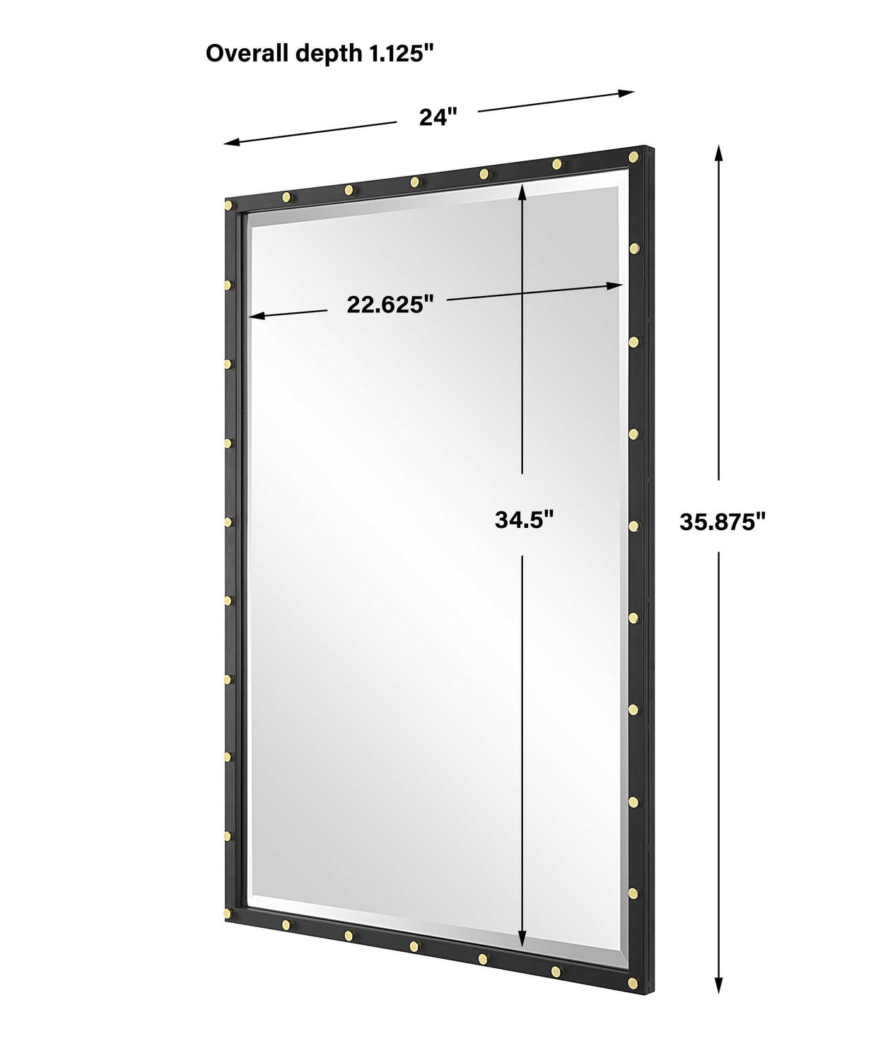 UTTERMOST Benedo Industrial Vanity Mirror - Mirrors