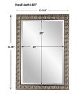 UTTERMOST Silvio Tiled Vanity Mirror - Mirrors