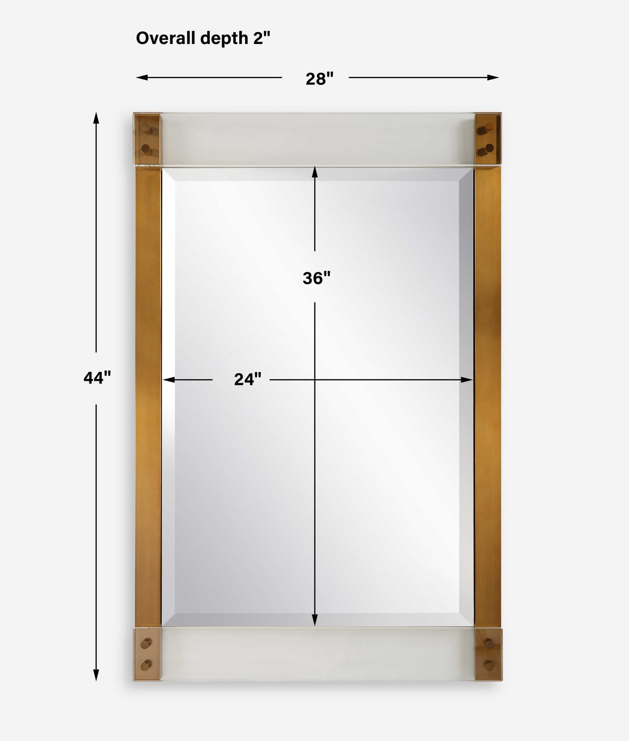 UTTERMOST Nera Plated Mirror - Mirrors