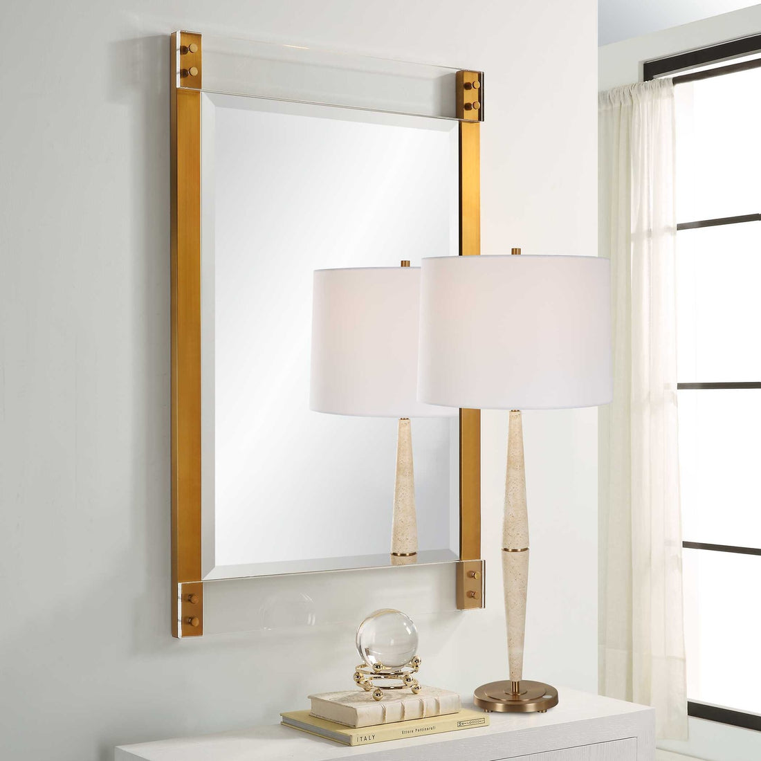 UTTERMOST Nera Plated Mirror - Mirrors