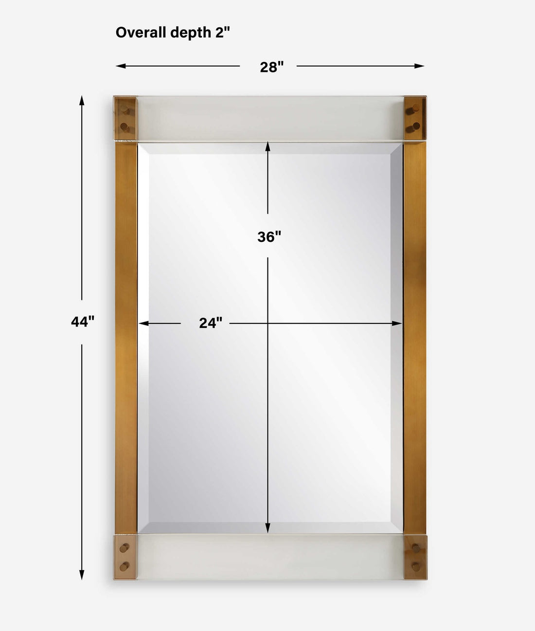 UTTERMOST Nera Plated Mirror - Mirrors