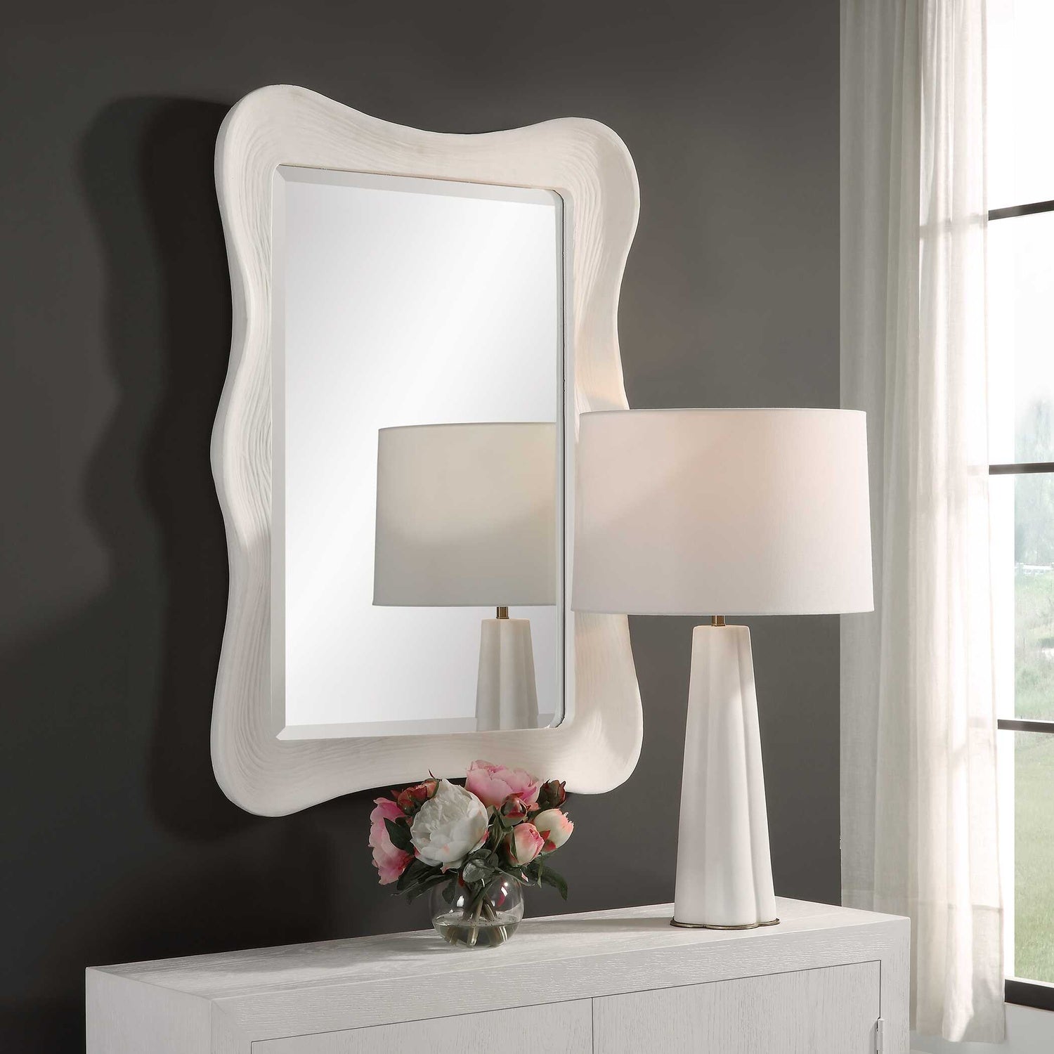 UTTERMOST Whitehaven Wavy Rectangle Mirror - Mirrors