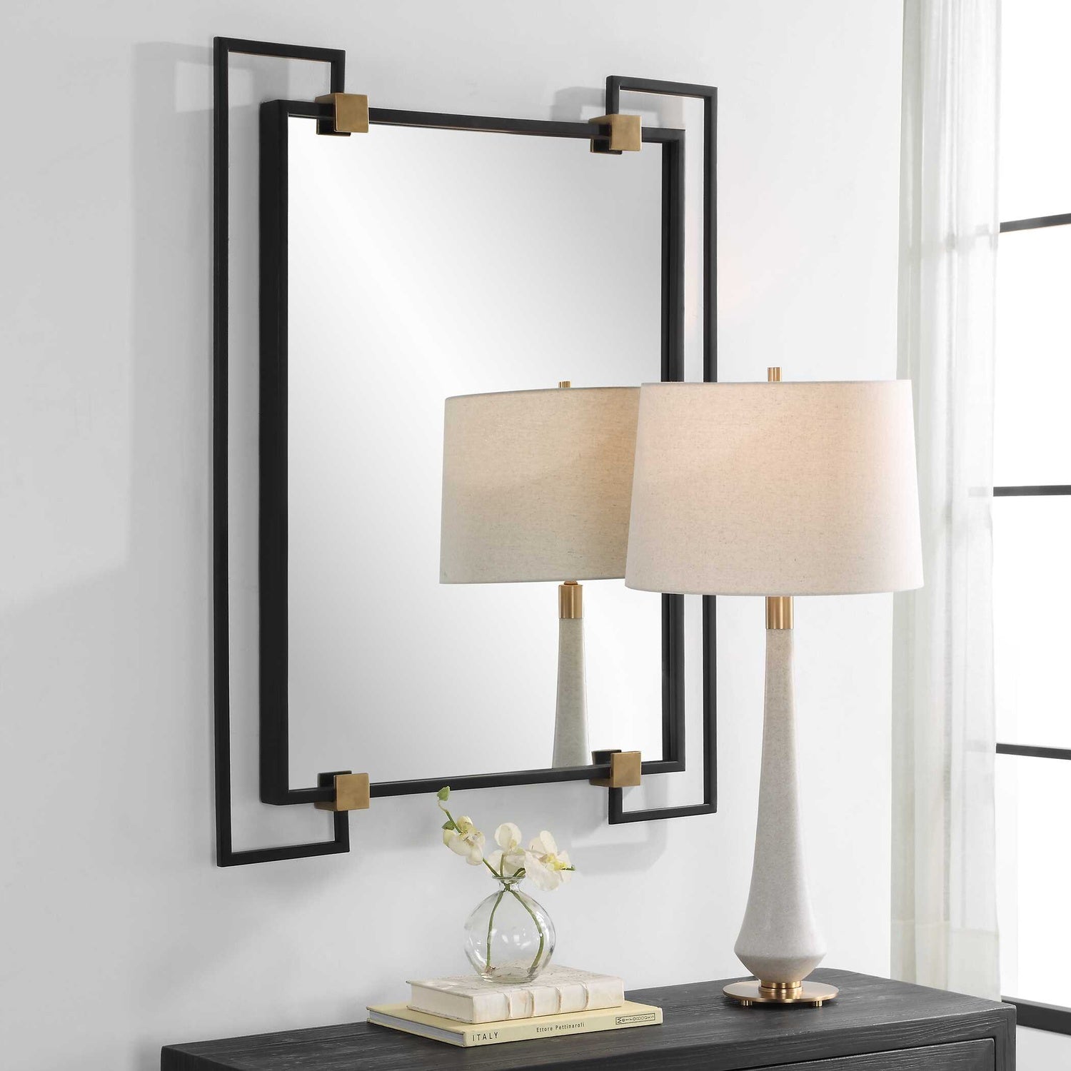 UTTERMOST Ivey Rectangle Industrial Mirror - Mirrors