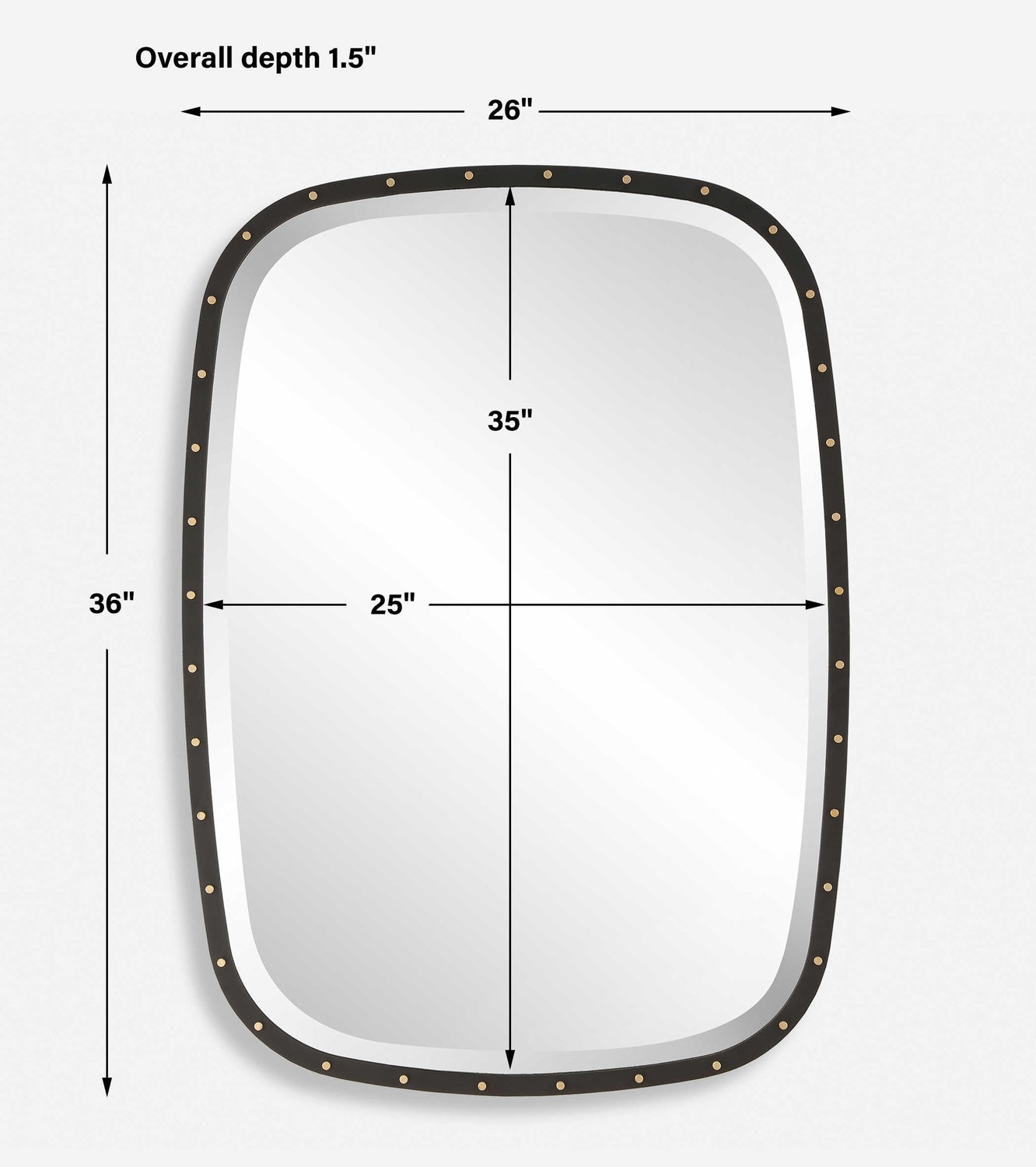 UTTERMOST BENEDO INDUSTRIAL MIRROR - Mirrors