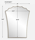 UTTERMOST MONARCH SCALLOPED ARCHED VANITY MIRROR - Mirrors