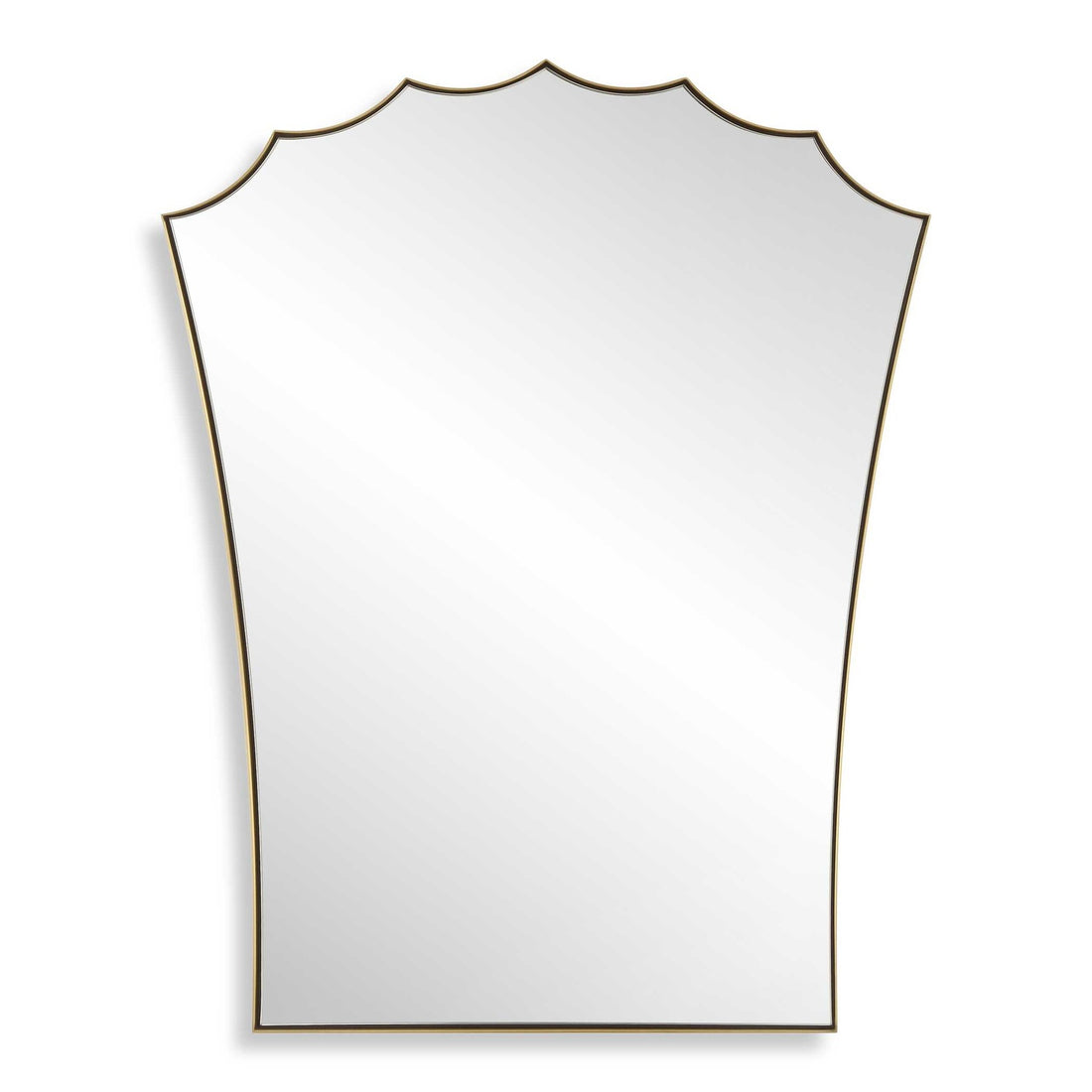 UTTERMOST Monarch Scalloped Arched Vanity Mirror - Mirrors