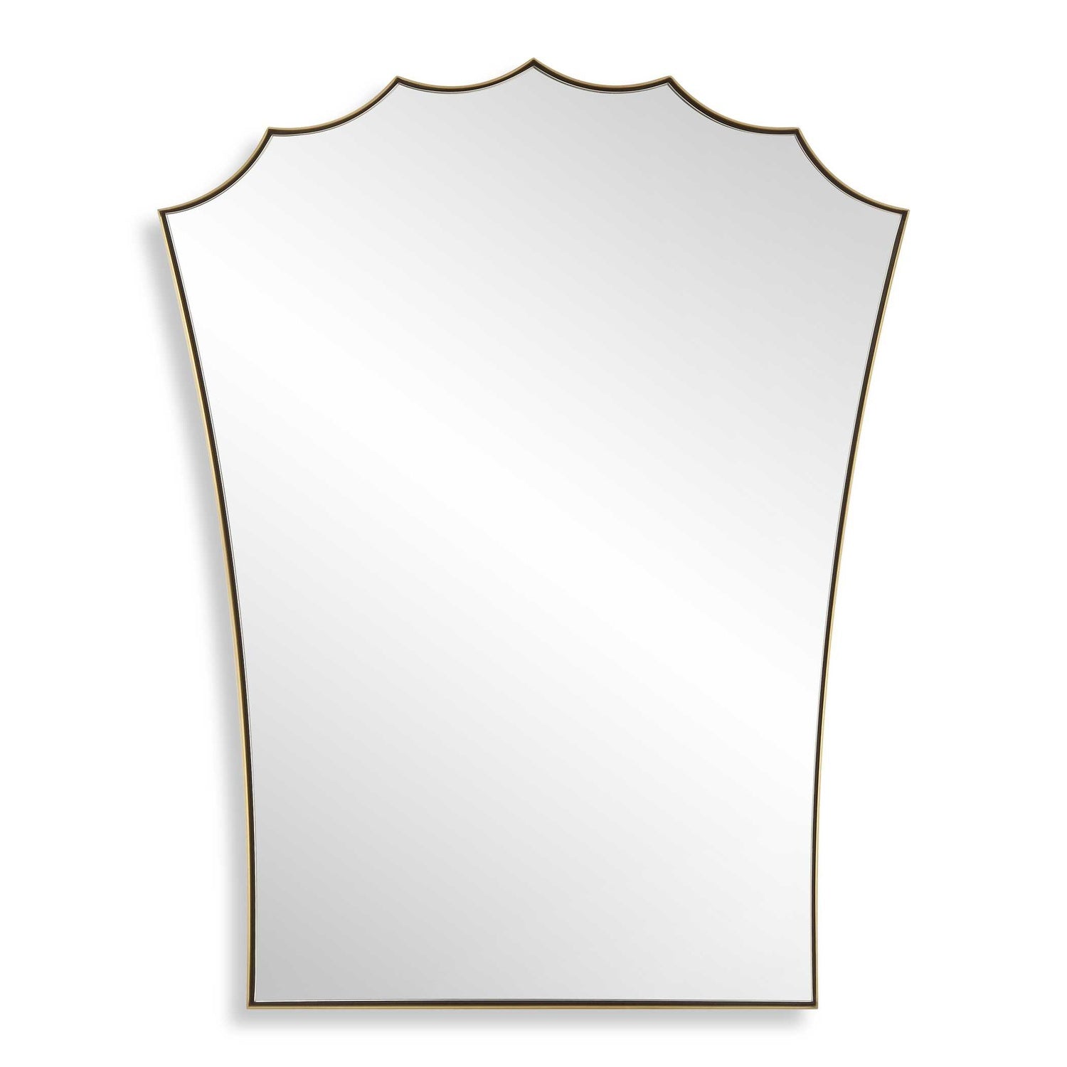 UTTERMOST MONARCH SCALLOPED ARCHED VANITY MIRROR - Mirrors