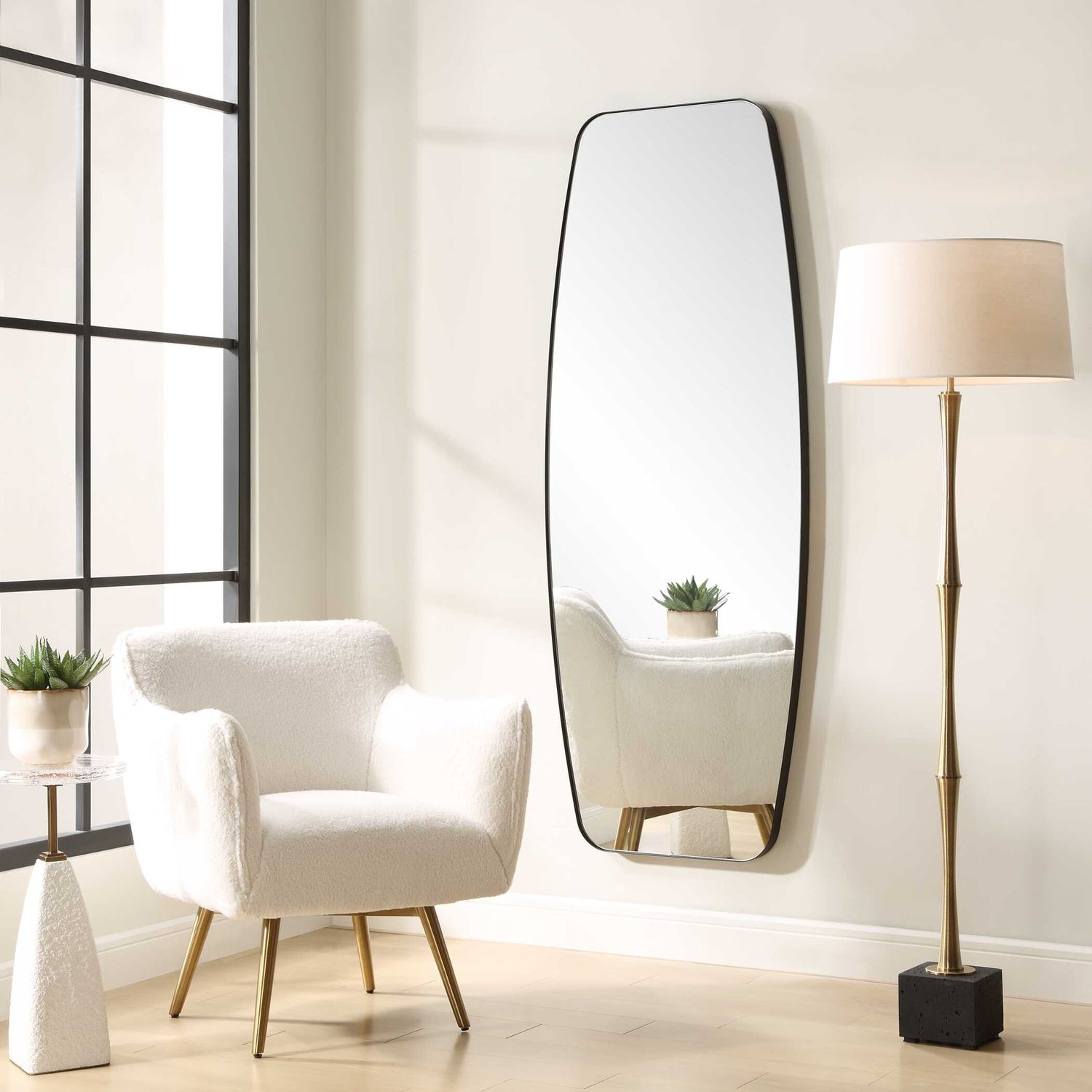 UTTERMOST Caspian Curved Dressing Mirror - Mirrors