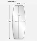 UTTERMOST Caspian Curved Dressing Mirror - Mirrors