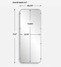UTTERMOST PALI INDUSTRIAL DRESSING MIRROR - Mirrors