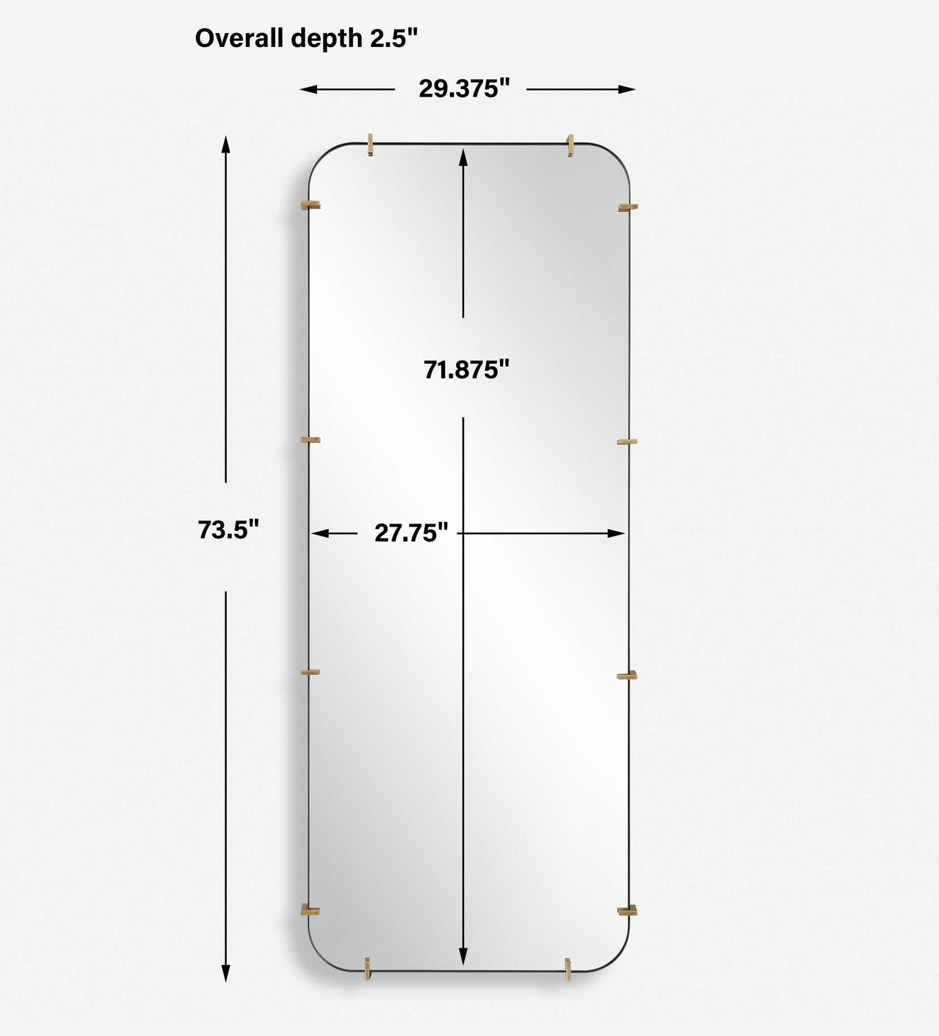 UTTERMOST PALI INDUSTRIAL DRESSING MIRROR - Mirrors