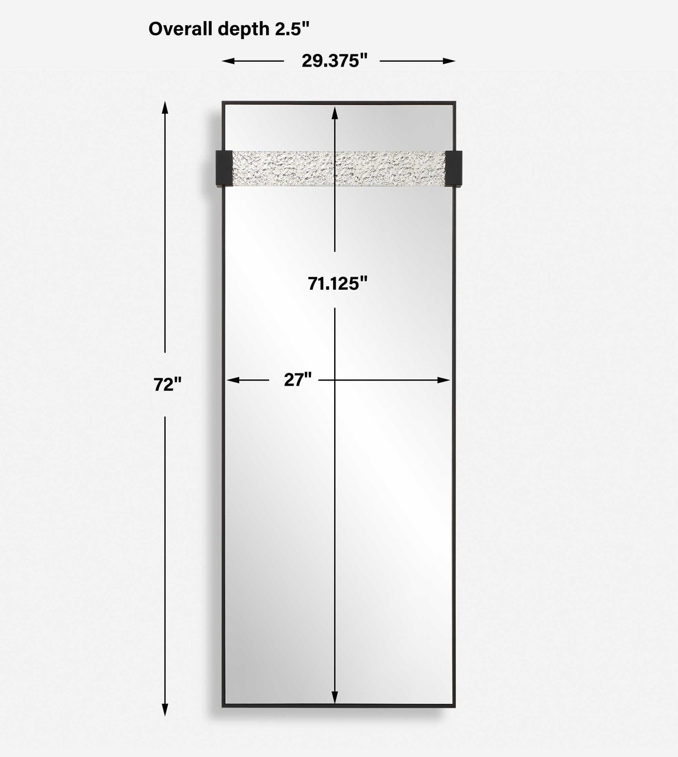 UTTERMOST Stratton Modern Dressing Mirror - Mirrors