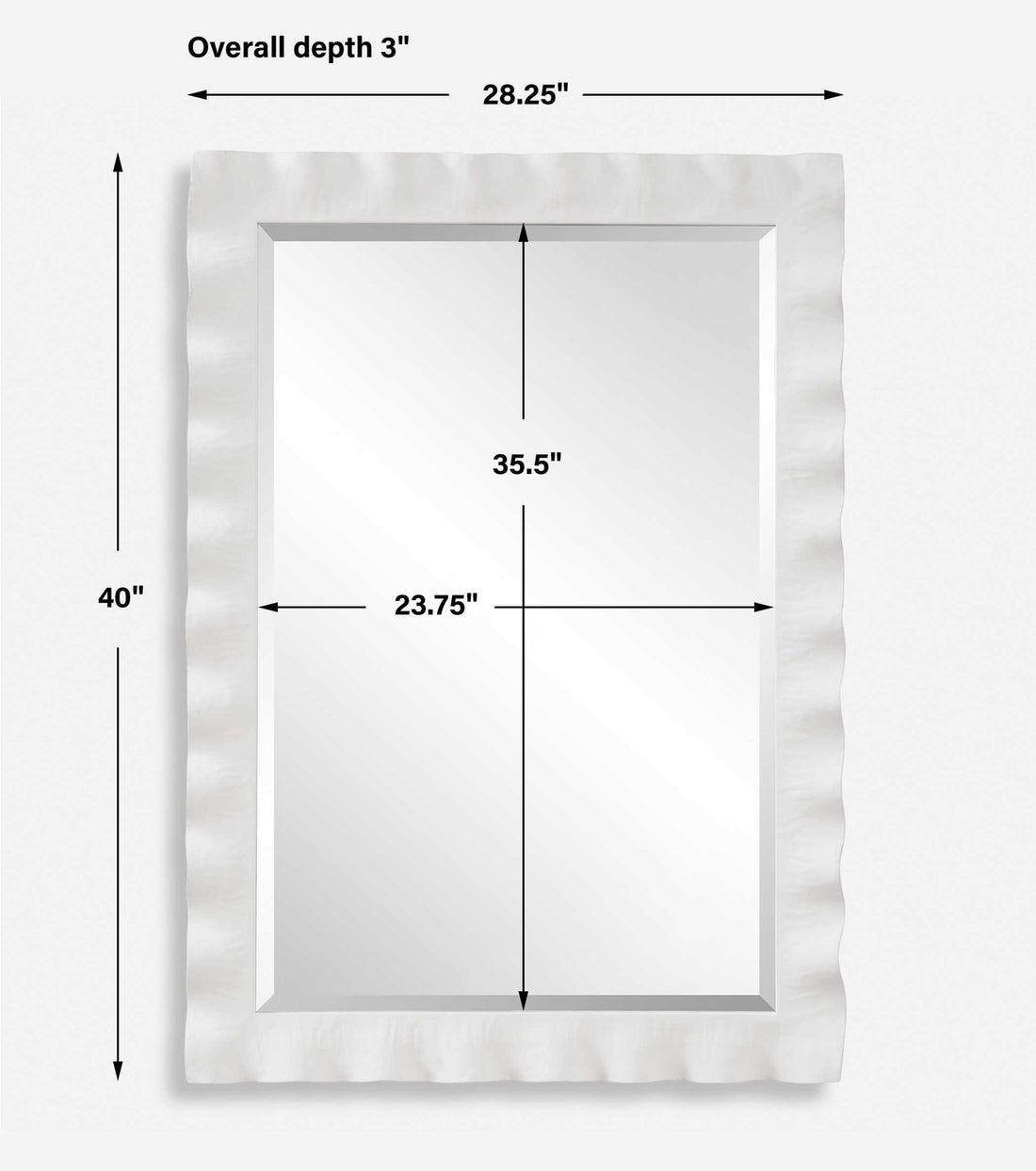 UTTERMOST Haya Scalloped Mirror - Mirrors