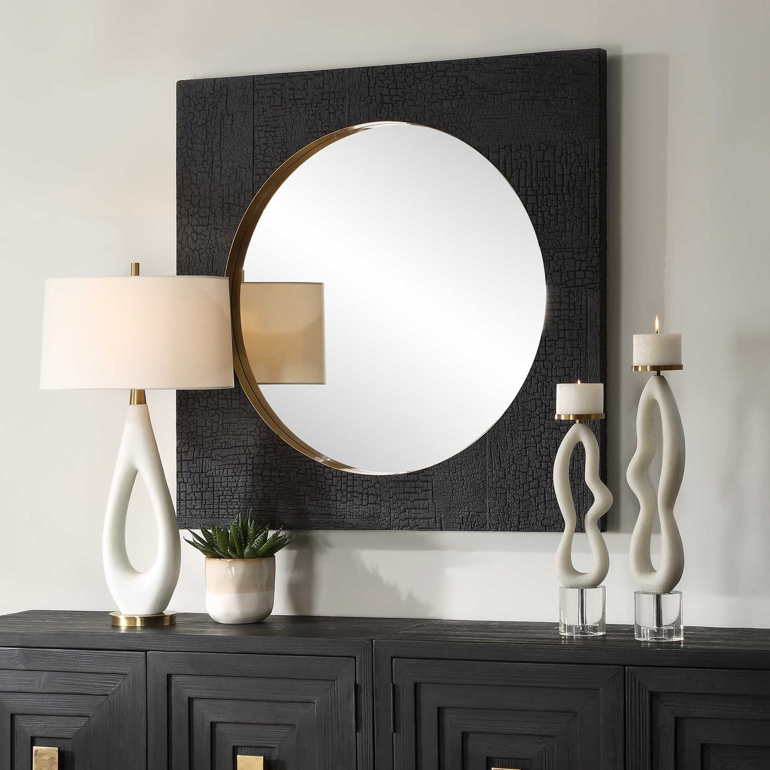 UTTERMOST EMBER SQUARE MIRROR - Mirrors