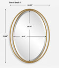 UTTERMOST Rhodes Oval Mirror - Mirrors