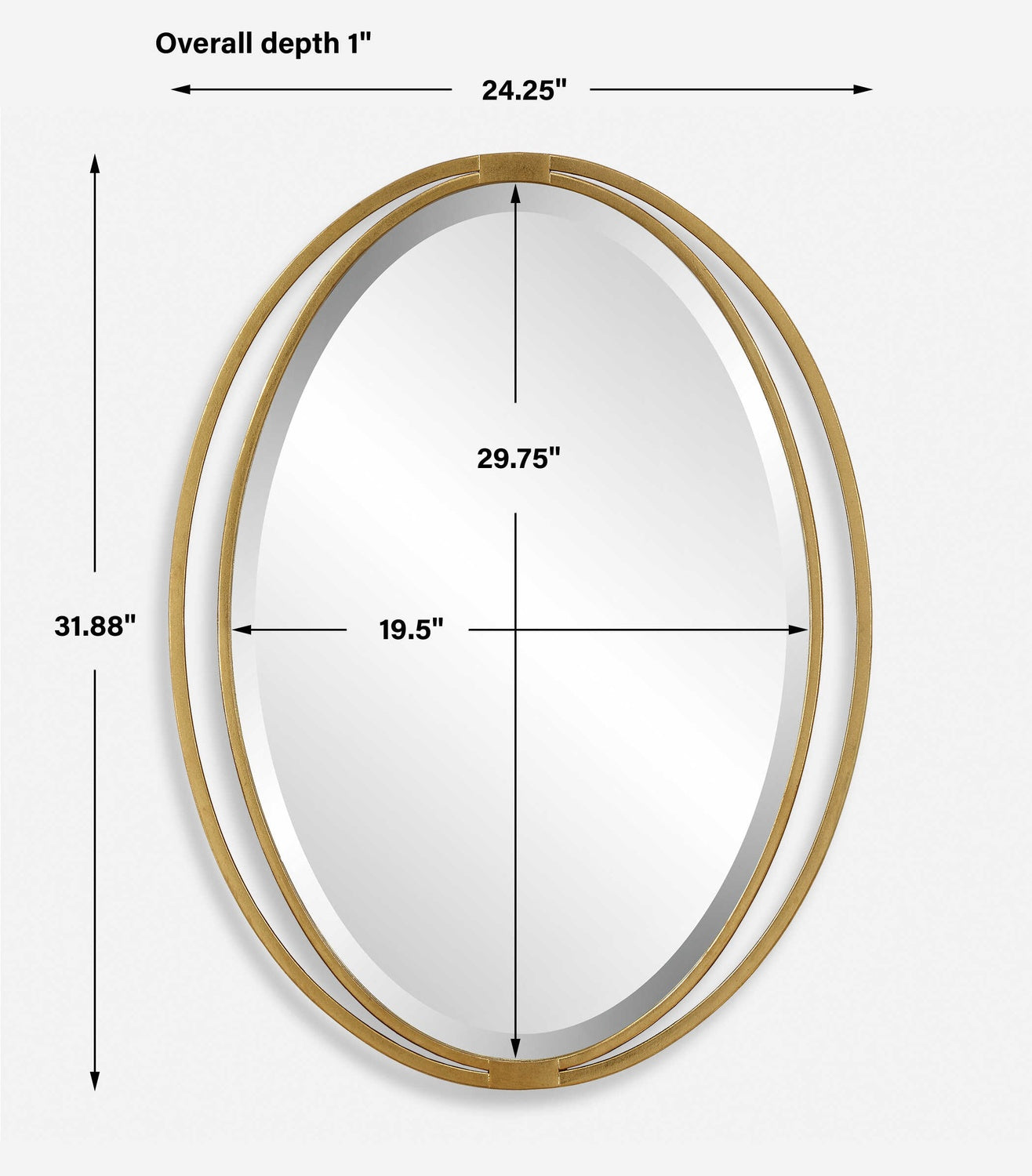 UTTERMOST RHODES OVAL MIRROR - Mirrors