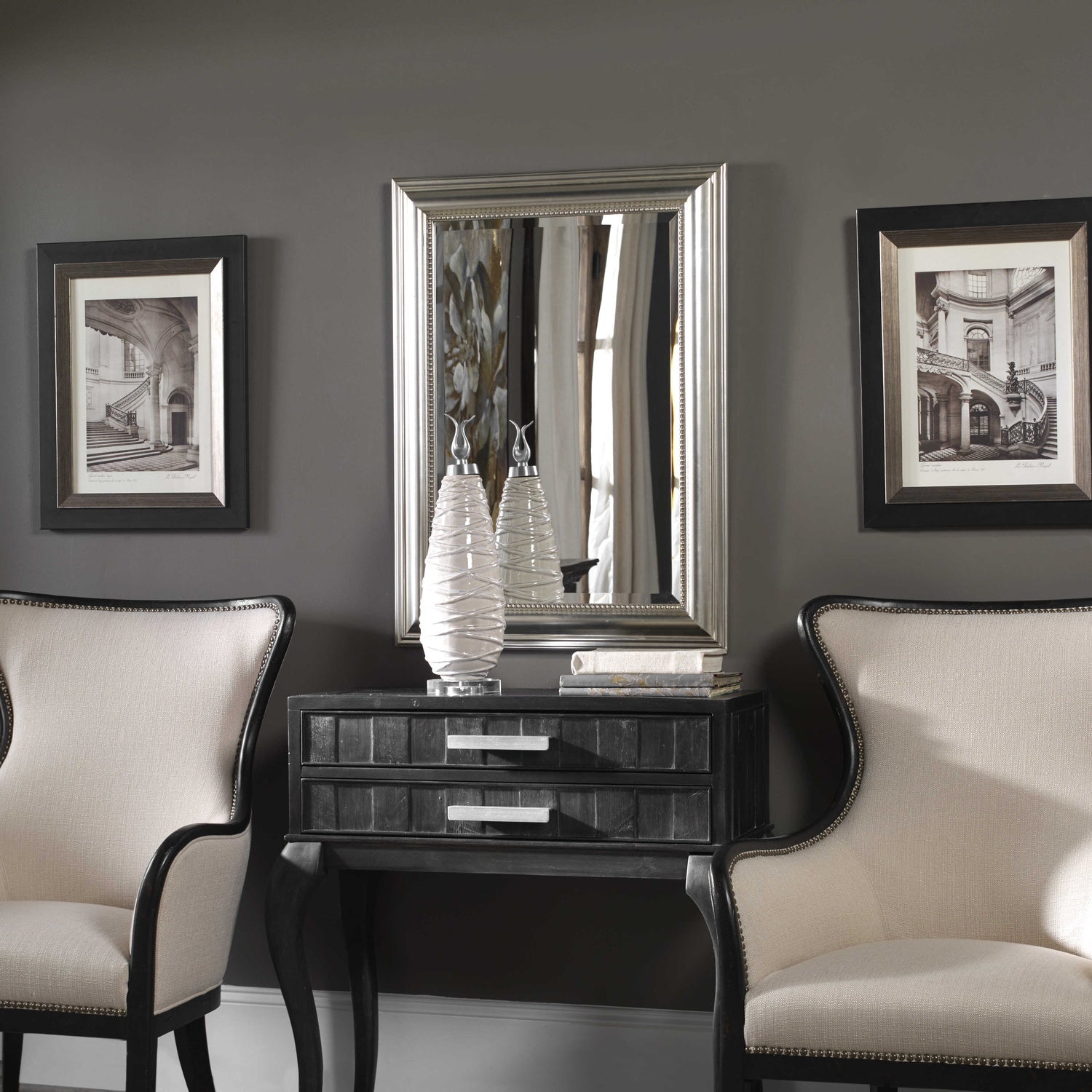 UTTERMOST STUART BEADED MIRROR - Mirrors