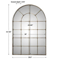 UTTERMOST BARWELL ARCH WINDOW MIRROR - Mirrors