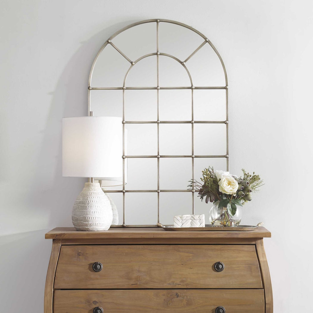 UTTERMOST Barwell Arch Window Mirror - Mirrors