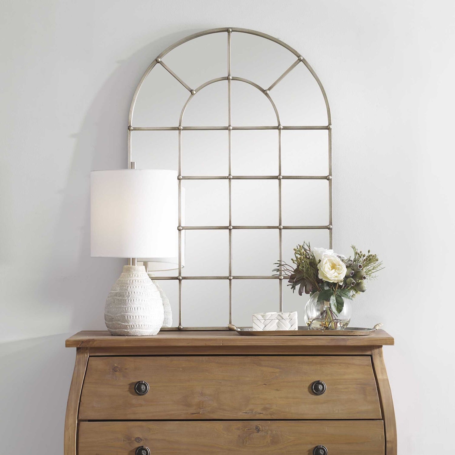 UTTERMOST Barwell Arch Window Mirror - Mirrors