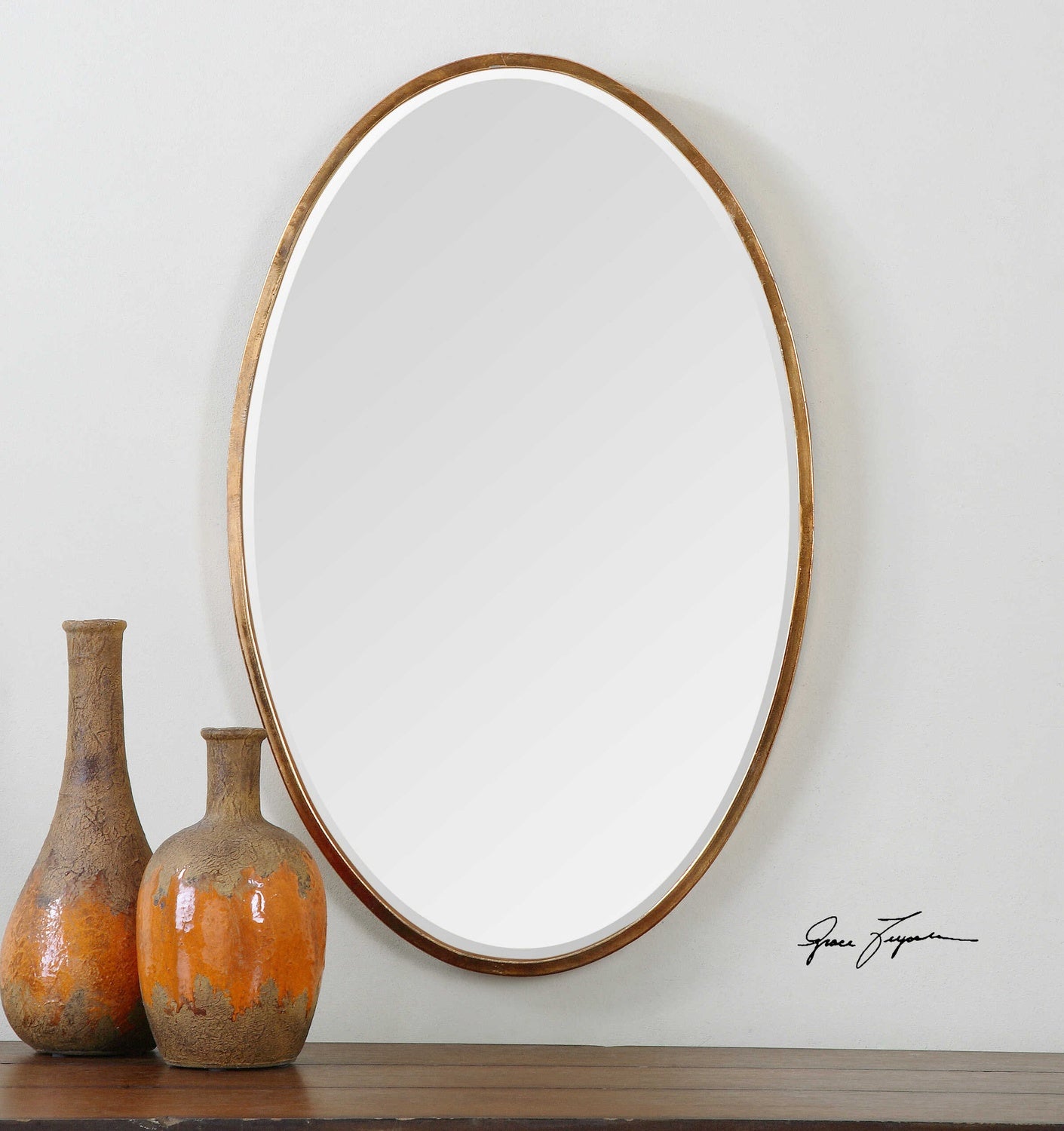 UTTERMOST HERLEVA OVAL MIRROR - Mirrors