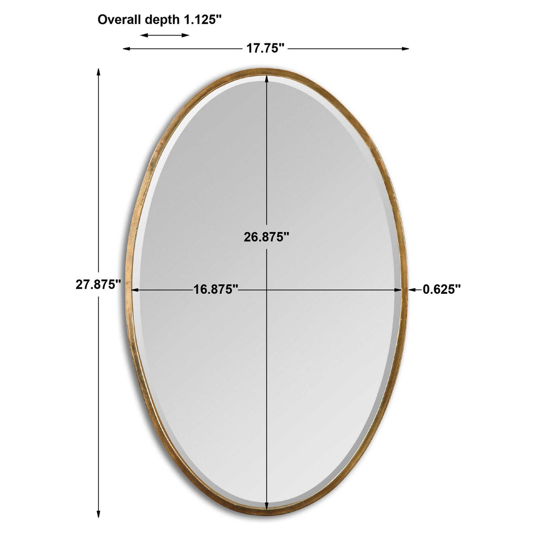 UTTERMOST HERLEVA OVAL MIRROR - Mirrors