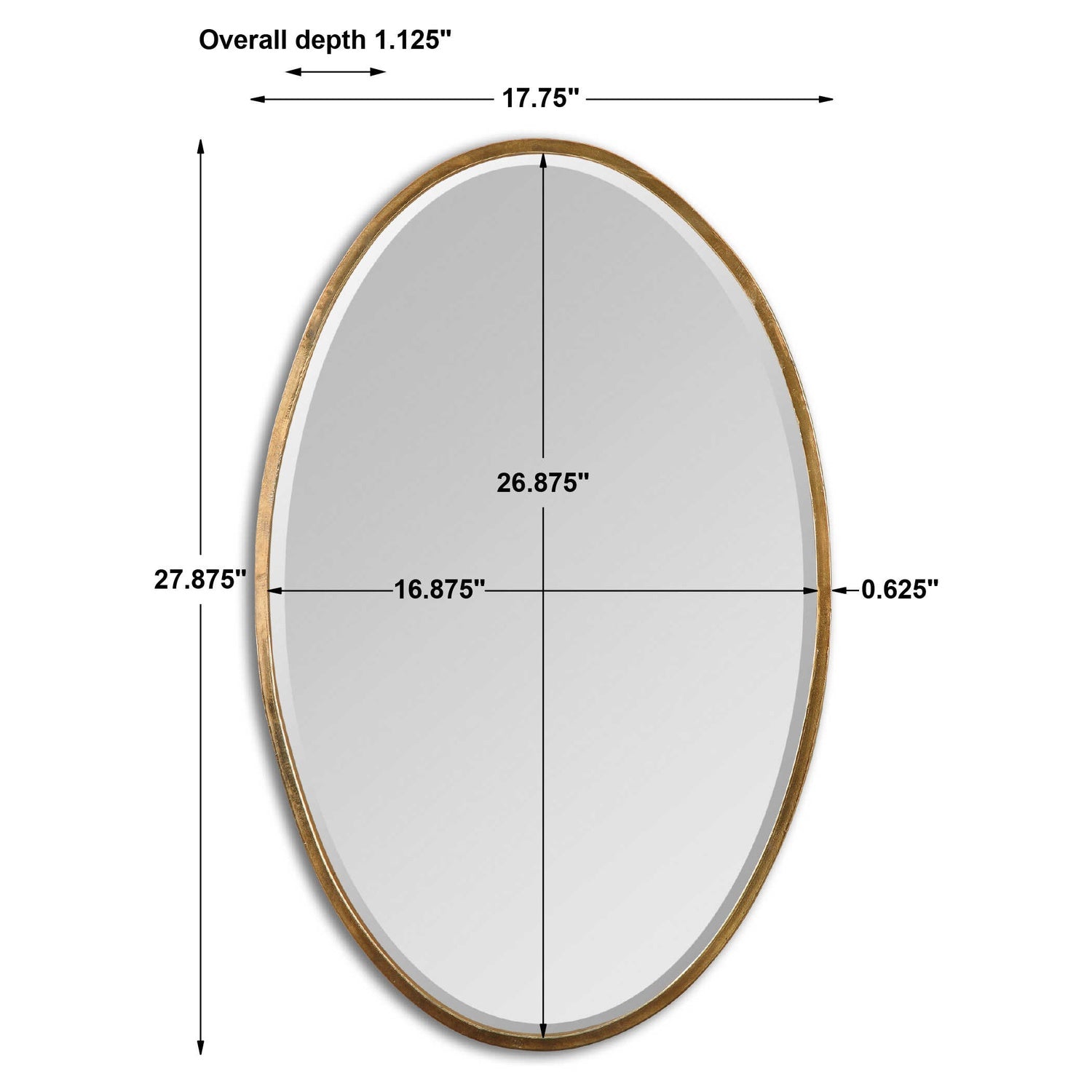 UTTERMOST HERLEVA OVAL MIRROR - Mirrors