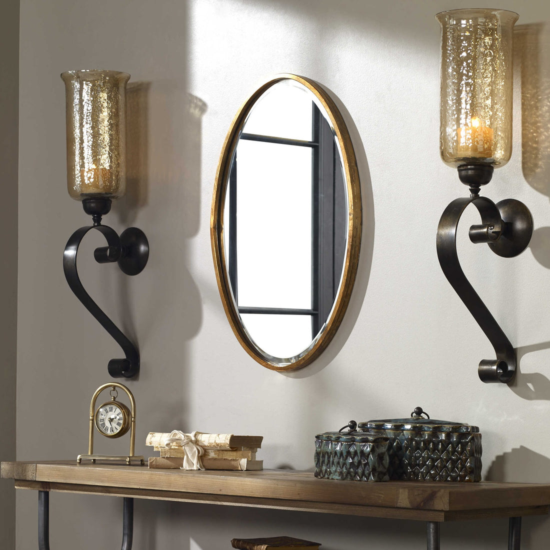 UTTERMOST Herleva Oval Mirror - Mirrors