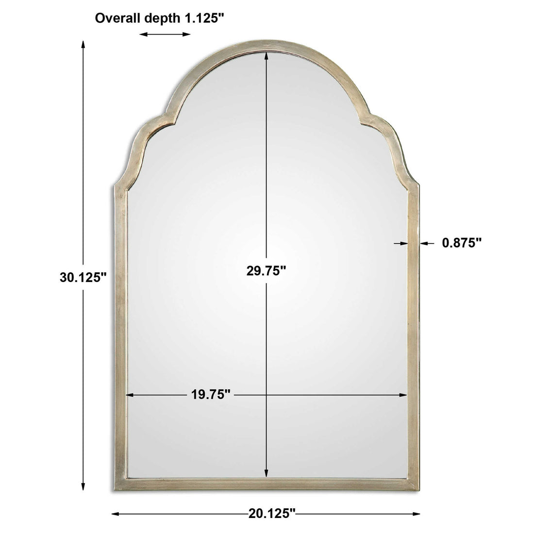 UTTERMOST BRAYDEN PETITE ARCH MIRROR - Mirrors