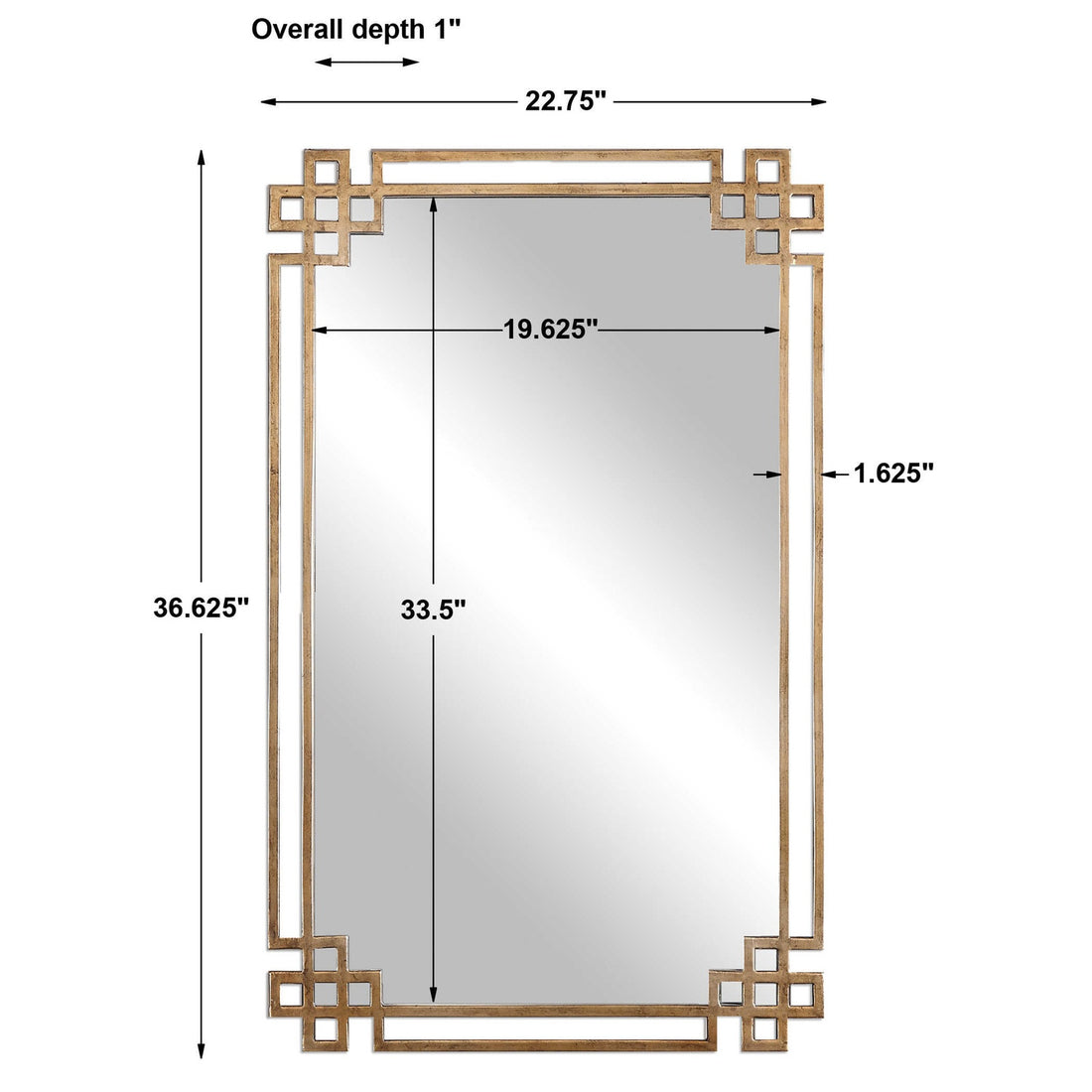 UTTERMOST DEVOLL ANTIQUE MIRROR - Mirrors