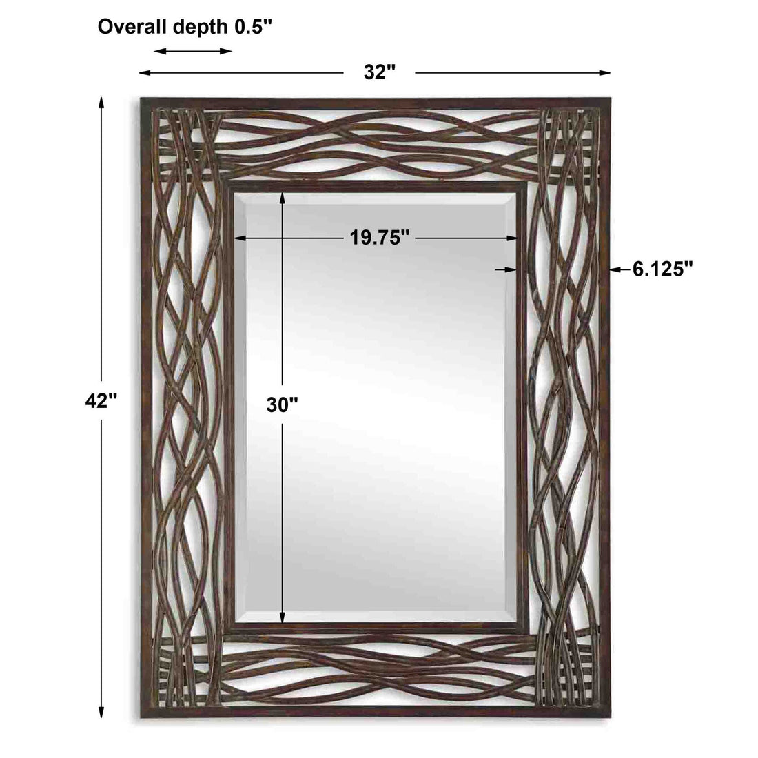 UTTERMOST DORIGRASS METAL MIRROR - Mirrors