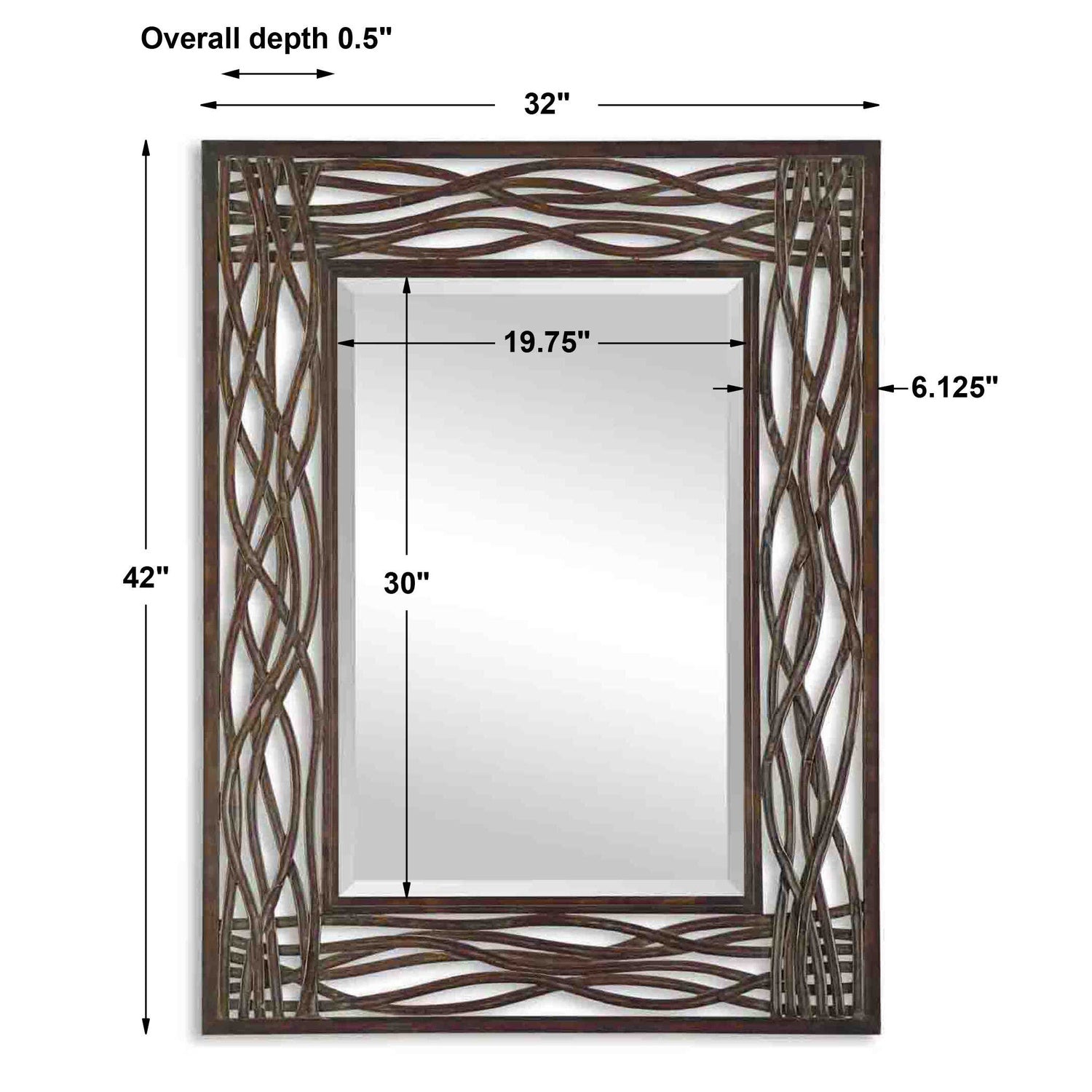 UTTERMOST DORIGRASS METAL MIRROR - Mirrors