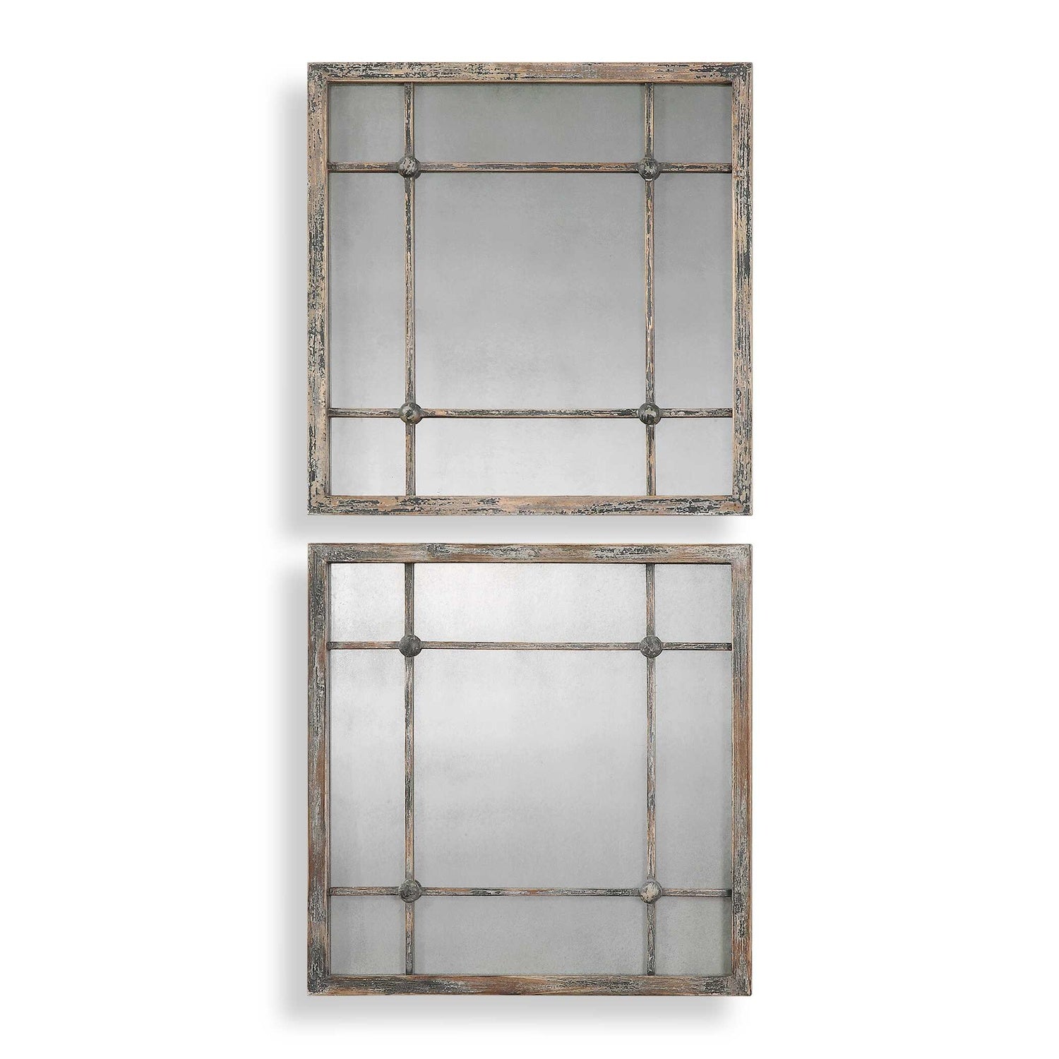 UTTERMOST Saragano Square Mirrors Set Of 2 - Mirrors