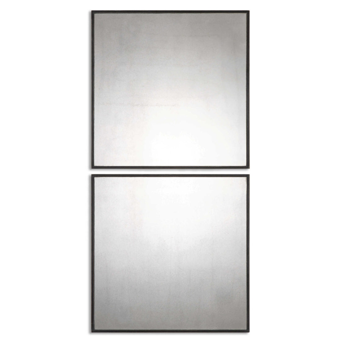UTTERMOST Matty Antiqued Square Mirrors Set Of 2 - Mirrors
