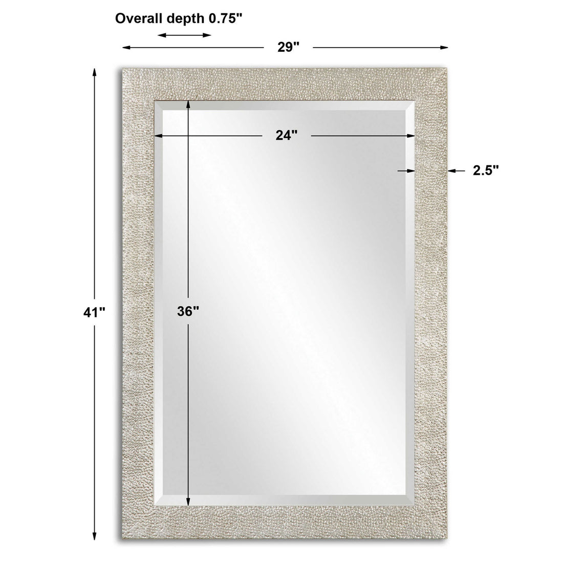 UTTERMOST PORCIUS ANTIQUED MIRROR - Mirrors