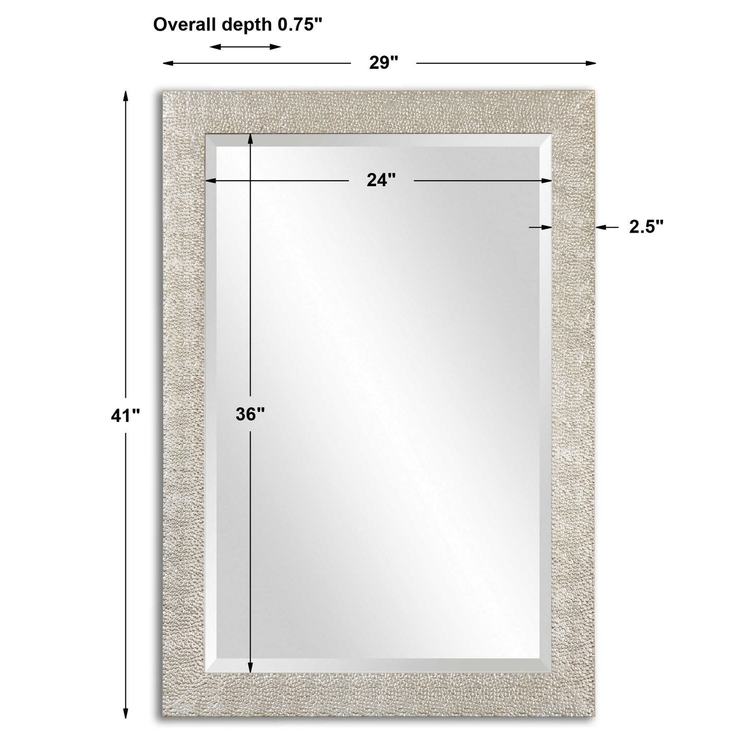 UTTERMOST PORCIUS ANTIQUED MIRROR - Mirrors