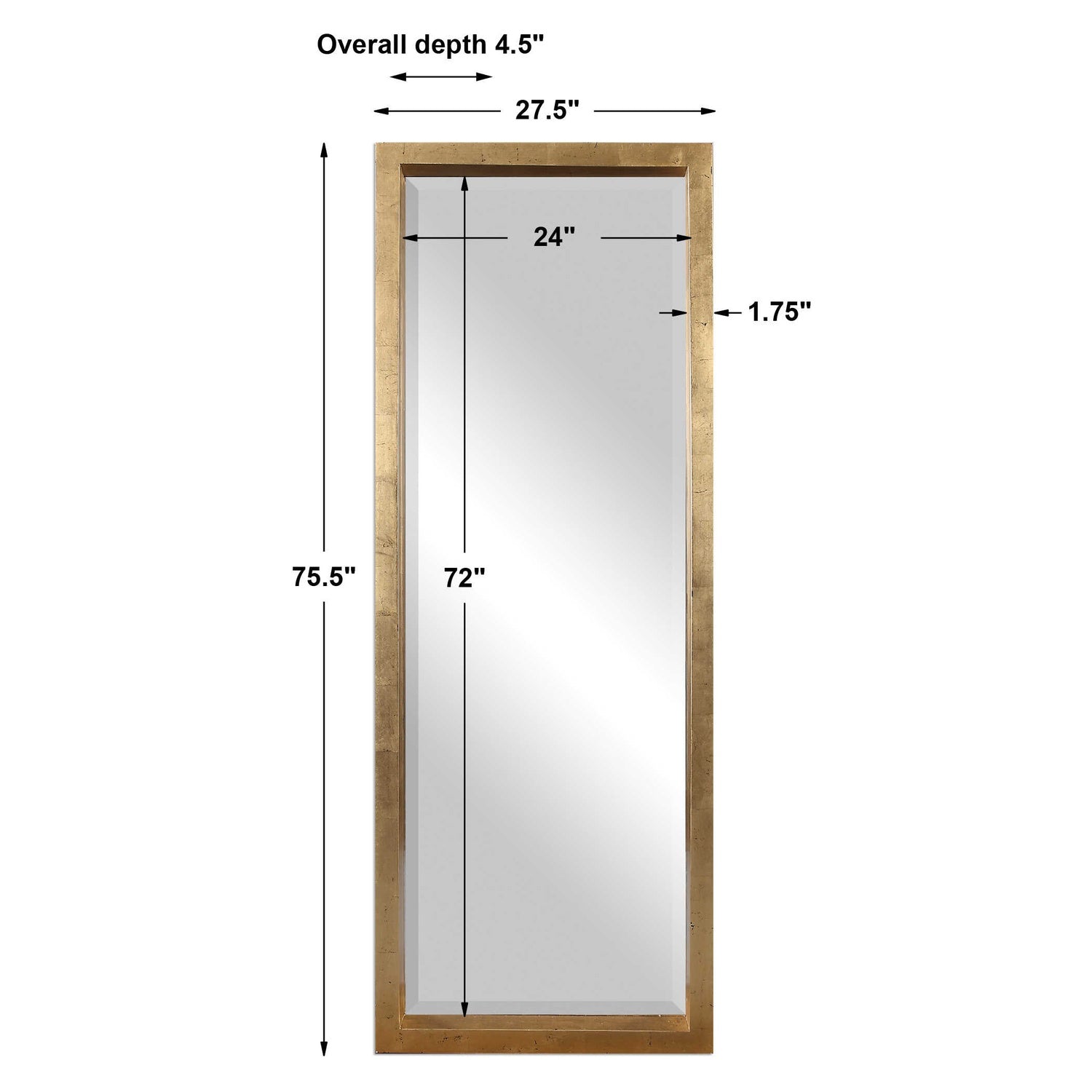 UTTERMOST Edmonton Leaner Mirror - Mirrors