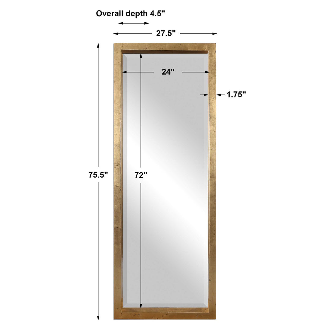 UTTERMOST EDMONTON LEANER MIRROR - Mirrors