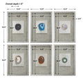 UTTERMOST Agate Wall Art Set Of 6 - Art