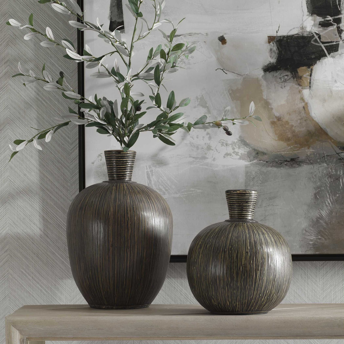UTTERMOST Islander Vases Set Of 2 - Decorative Accents
