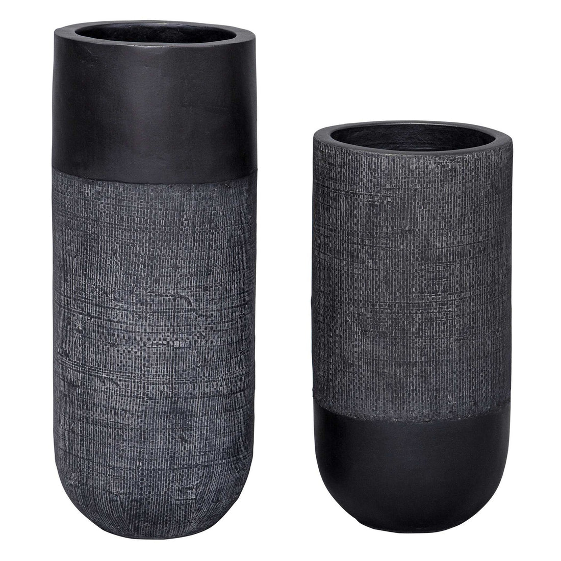 UTTERMOST Woven Shadow Vases Set Of 2 - Decorative Accents