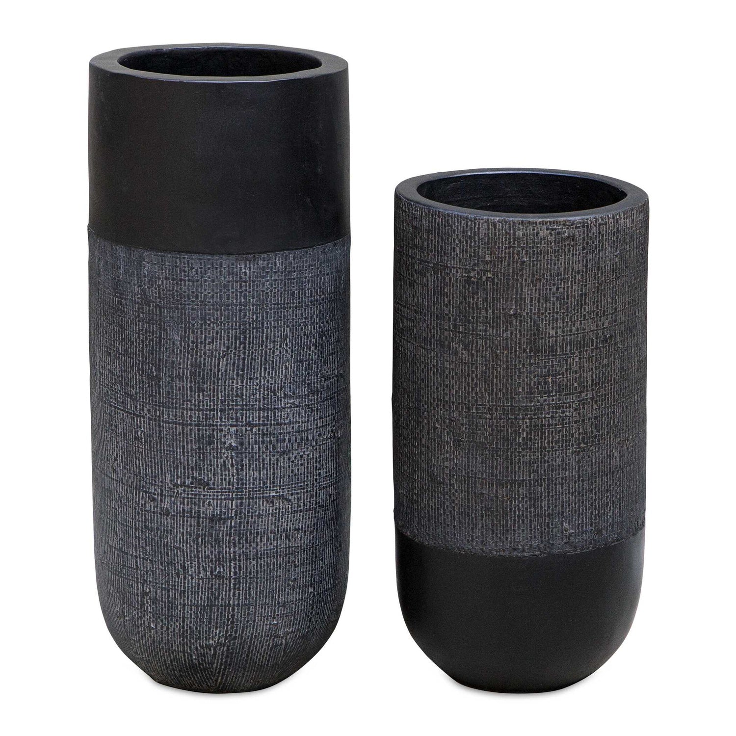 UTTERMOST Woven Shadow Vases Set Of 2 - Decorative Accents