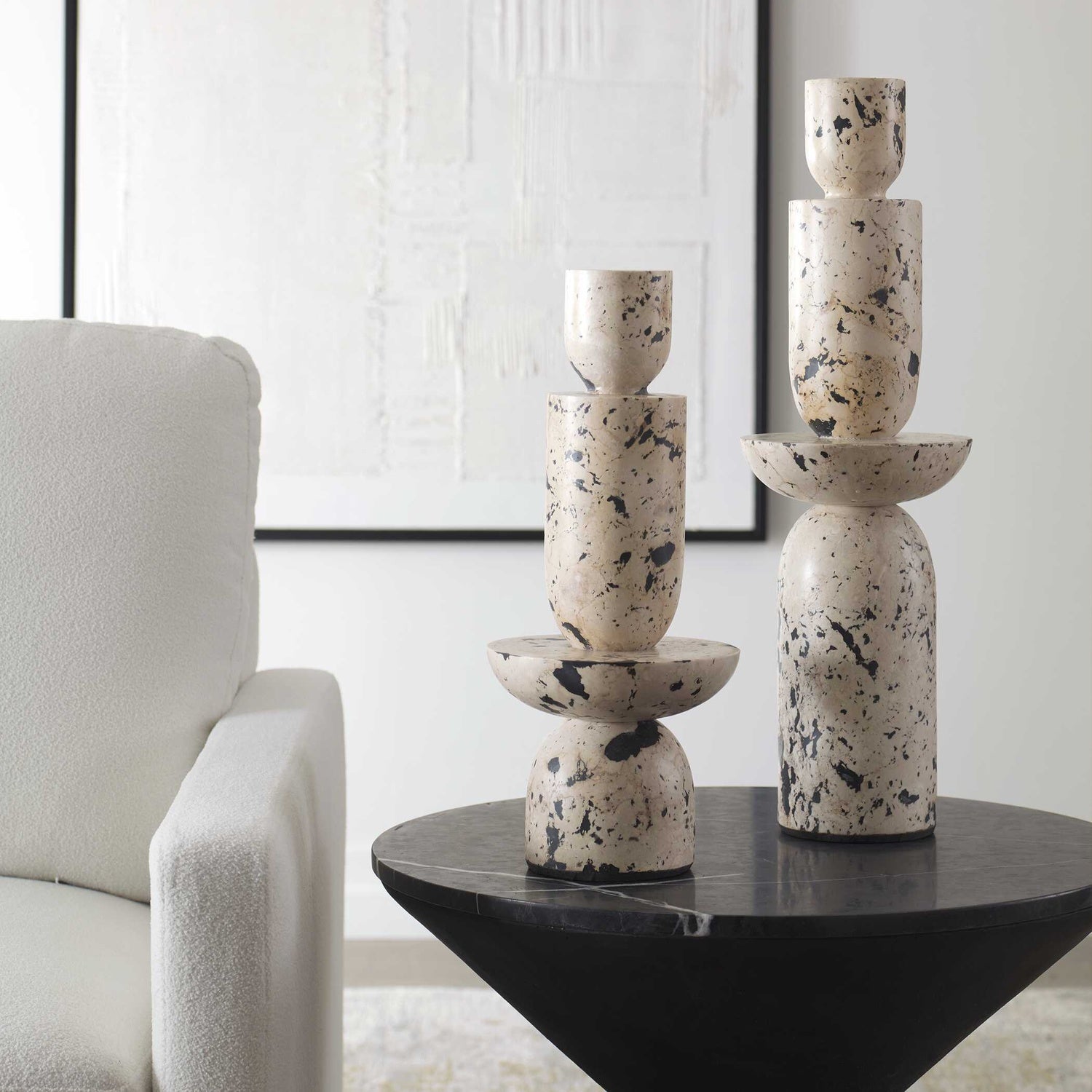 UTTERMOST NOUVEAU TOWER SCULPTURES - Decorative Accents