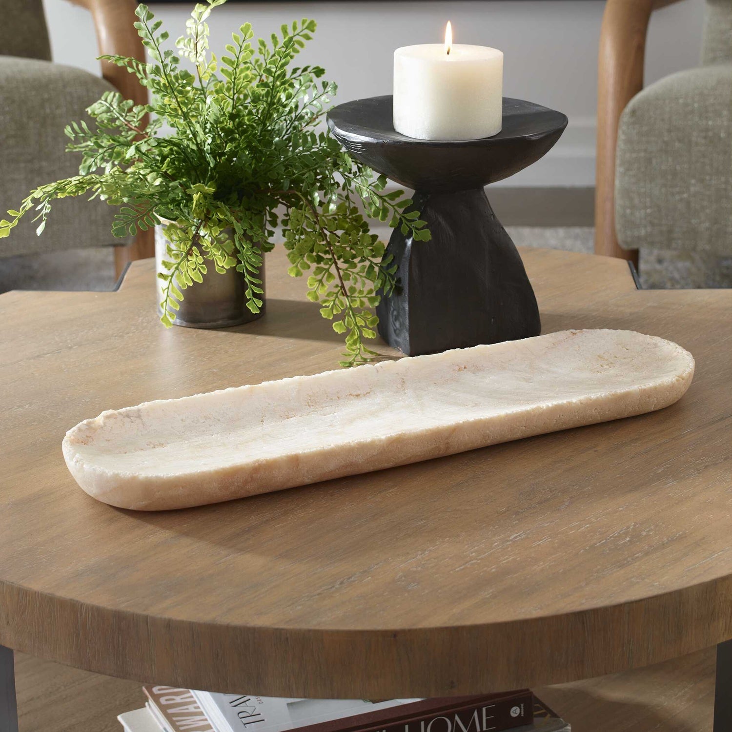 UTTERMOST SCULPTED ONYX BOWL - Decorative Accents
