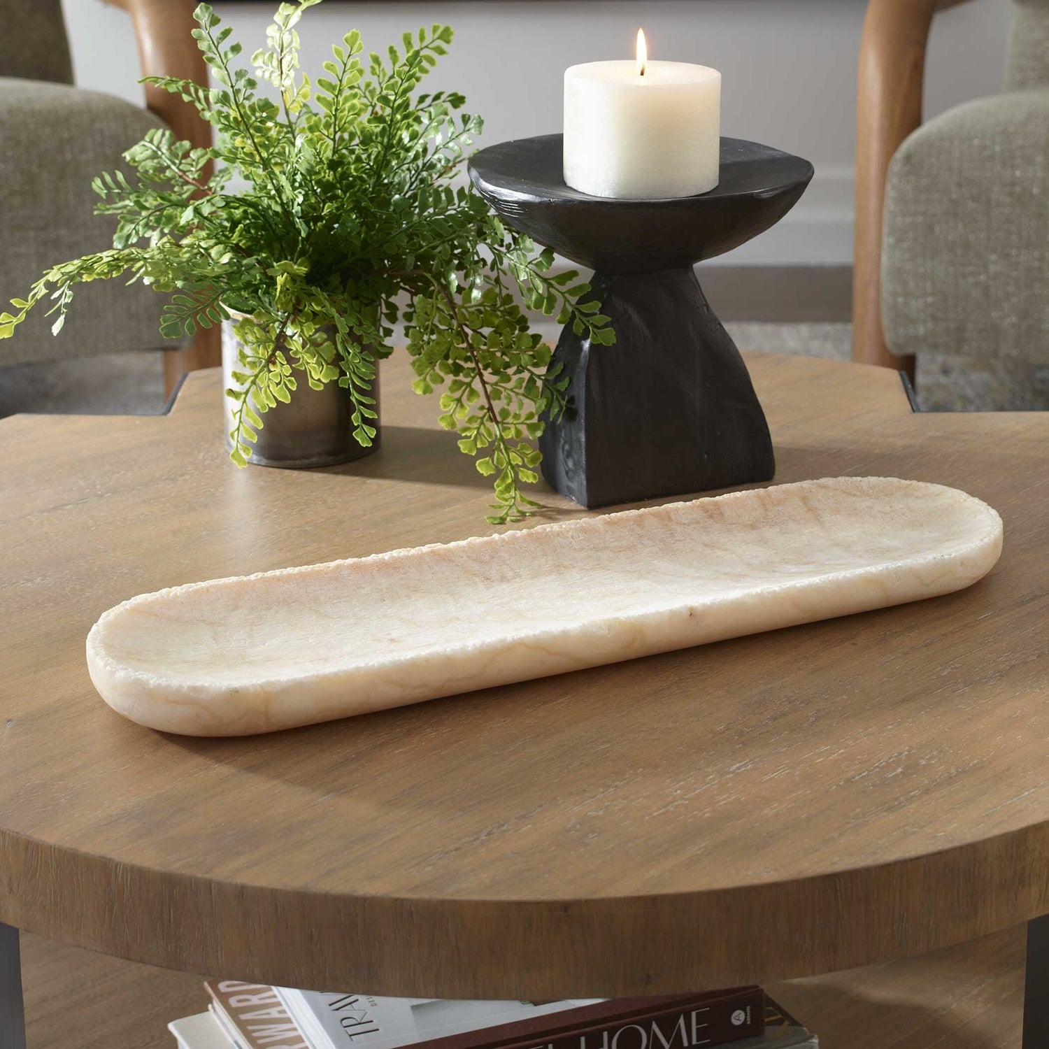 UTTERMOST SCULPTED ONYX BOWL - Decorative Accents