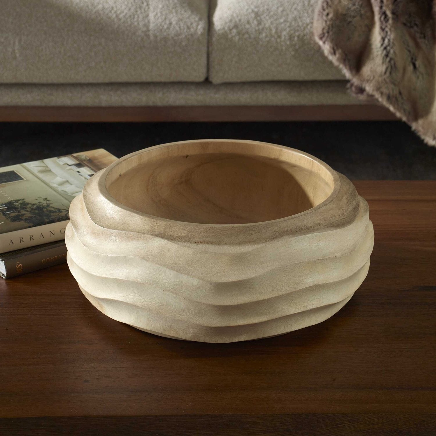 UTTERMOST Waveform Bowl - Decorative Accents