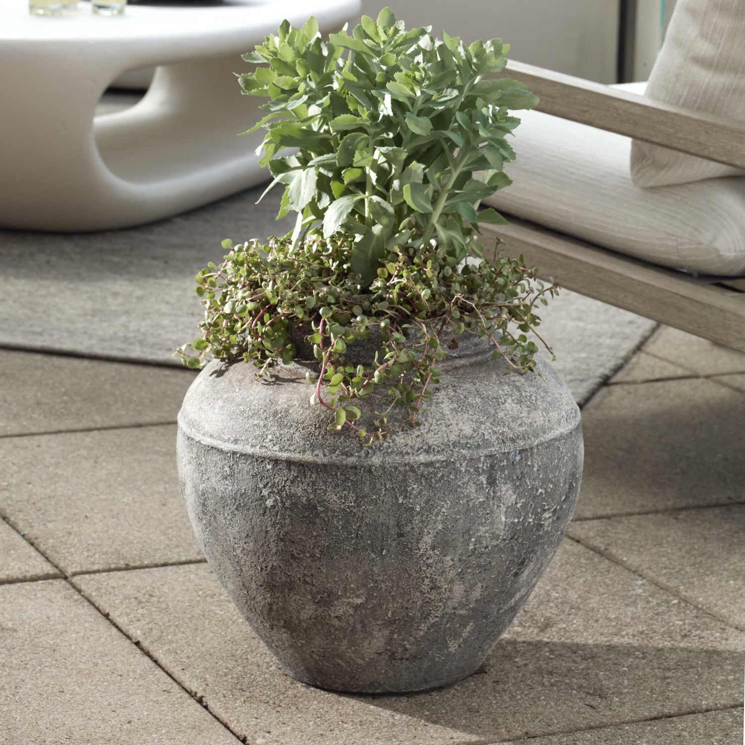 UTTERMOST ECHOES OF TIME CONCRETE OUTDOOR PLANTER - Decorative Accents